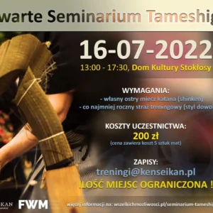 otwarte seminarium tameshigiri Kenseikan