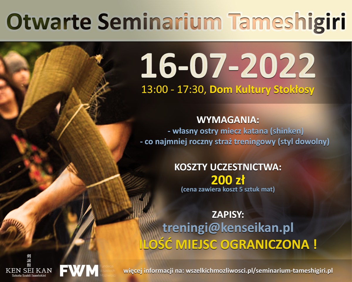 Otwarte Seminarium Tameshigiri 06/2022